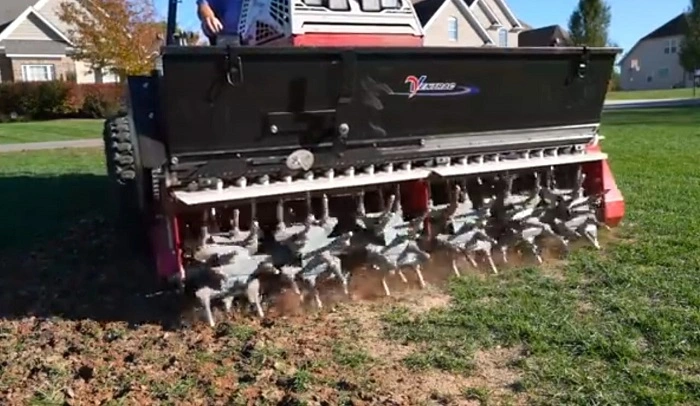 image of loosing soil surface before dormant seeding