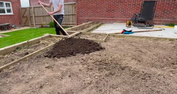 image of soil preparation for new sod or grass seeds