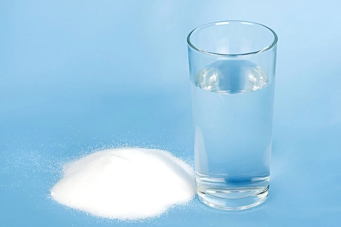 image of salt and water to prepare mixture for killing weeds
