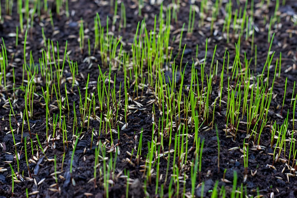image of grass seed germination